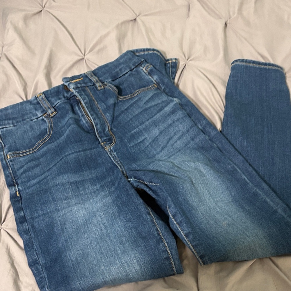 American Eagle Outfitters Blue Curvy High Rise Jeggings